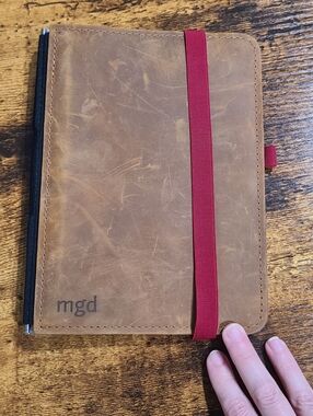 Roterfafen A5 Notebook Holder With 3 Clips And Felt Lining